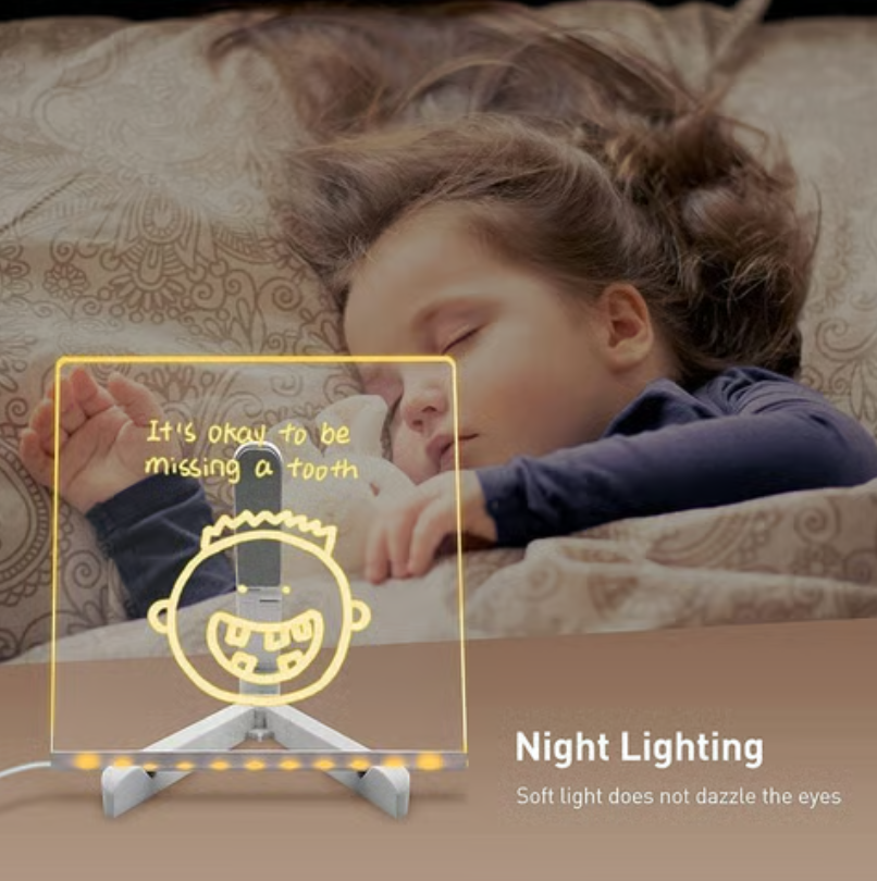 3D LED Light Glass Acrylic Writing pad