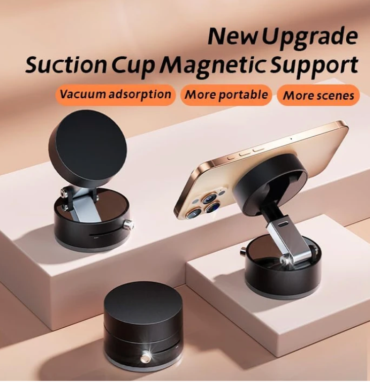 Vacuum Magnetic Suction Phone Holder